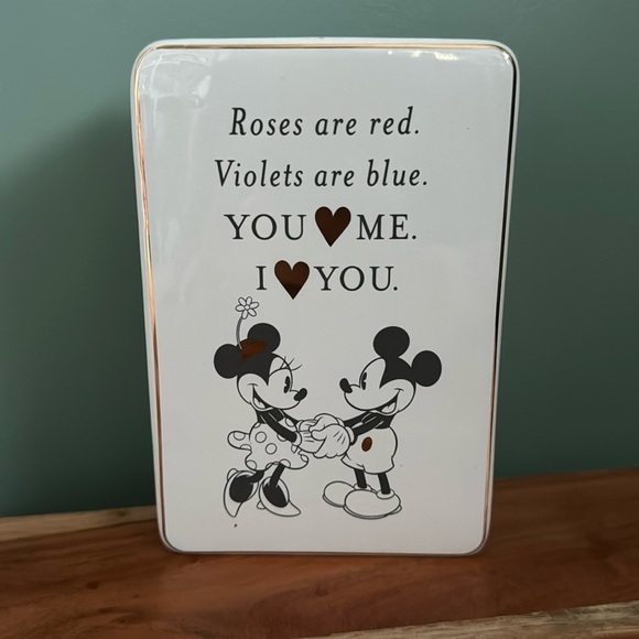 Disney Mickey and Minnie Love Ceramic Flower Vase - Picture 1 of 4
